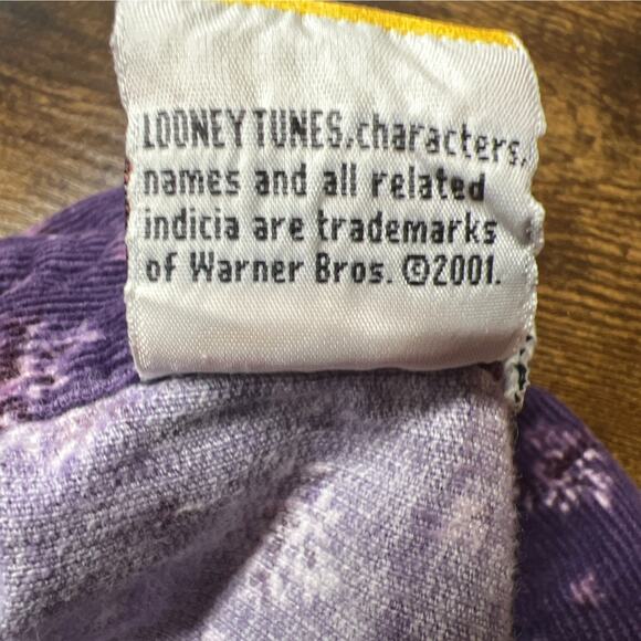 Vtg Looney Tunes Tweety Bird Shirt 22W-24W Women Corduroy 3X Purple Floral Y2K - Picture 11 of 11